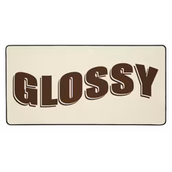 Glossy summer desk mat