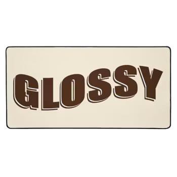 Glossy summer desk mat