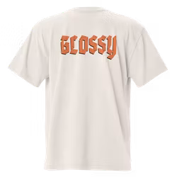 Glossy oversized faded t-shirt