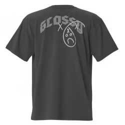 Face Of Glossy (2024) oversized faded t-shirt