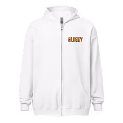 Glossy heat heavy blend zip hoodie