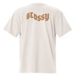 Glossy tape oversized faded t-shirt