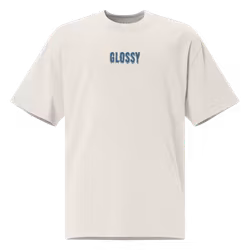 Glossy melt oversized faded t-shirt