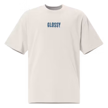 Glossy melt oversized faded t-shirt