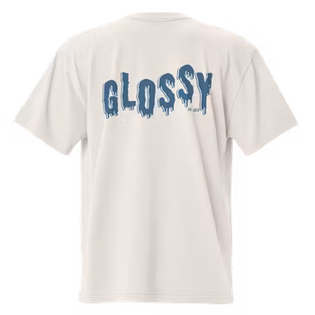 Glossy melt oversized faded t-shirt