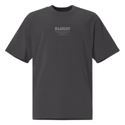 Glossy wave oversized t-shirt