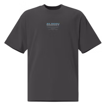 Glossy wave oversized t-shirt