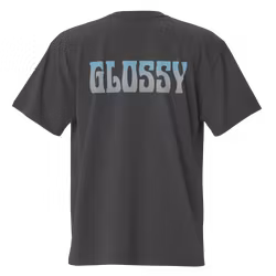 Glossy wave oversized t-shirt