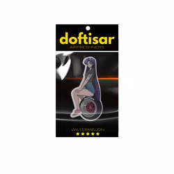 Lila tjej på fälg Doftfigur