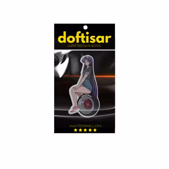 Lila tjej på fälg Doftfigur