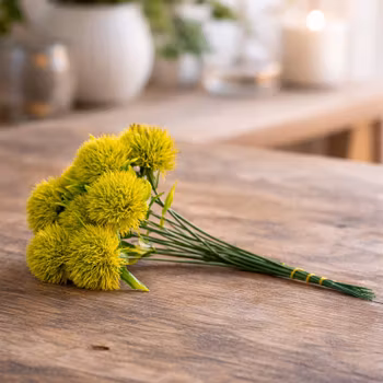 Konstgjord maskros grön – 10 st