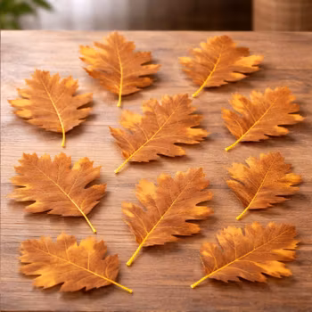 10 st Konstgjorda stora lönnlöv – Höst