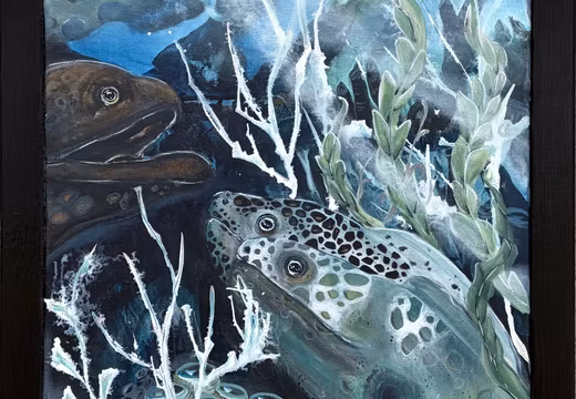 Handmålad tavla av Linda