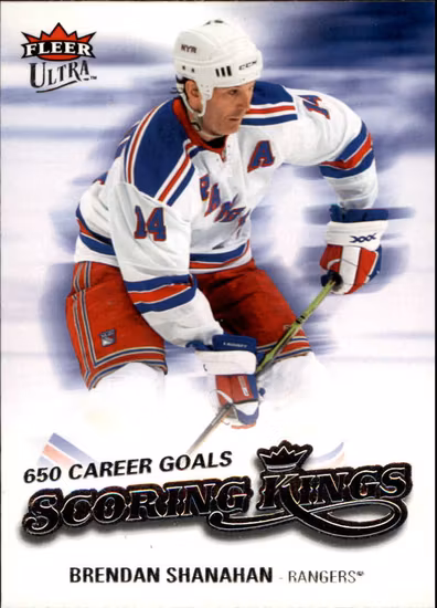 2008-09 Ultra Scoring Kings #SK17 Brendan Shanahan (10-X110-RANGERS) (2)