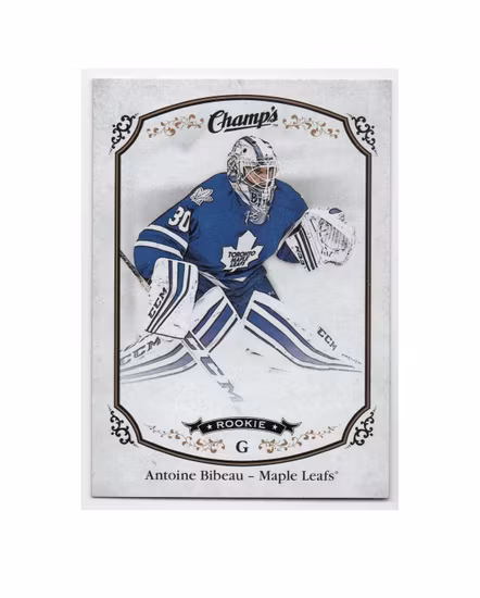 2015-16 Upper Deck Champ's #170 Antoine Bibeau RC (15-X65-MAPLE LEAFS)