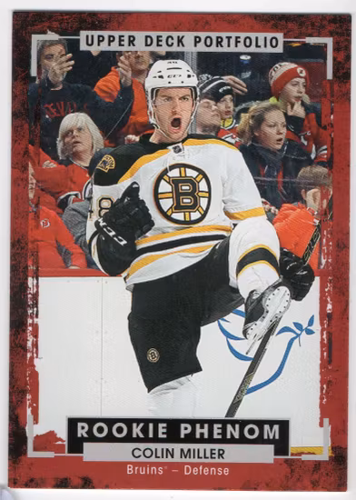 2015-16 Upper Deck Portfolio #242 Colin Miller RC (10-X207-BRUINS)