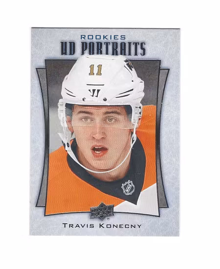 2016-17 Upper Deck UD Portraits #P75 Travis Konecny (20-247x8-FLYERS)
