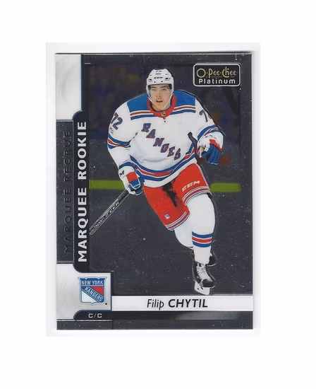 2017-18 O-Pee-Chee Platinum #181 Filip Chytil RC (10-X114-RANGERS)