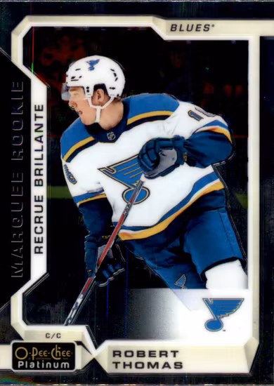 2018-19 O-Pee-Chee Platinum #194 Robert Thomas RC (20-X16-BLUES)