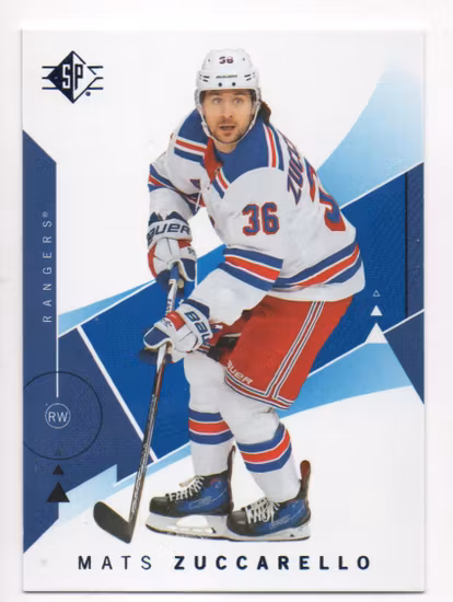 2018-19 SP Blue #92 Mats Zuccarello (10-X322-RANGERS) (3)
