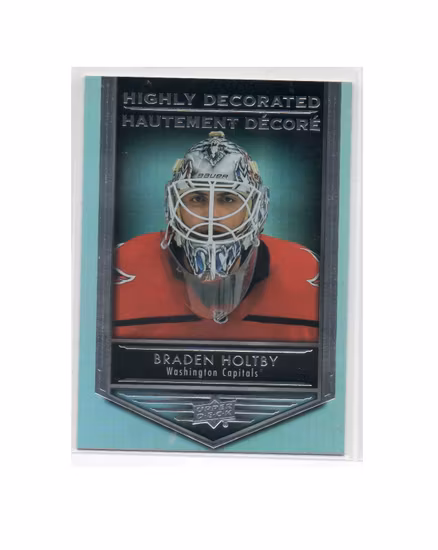 2019-20 Upper Deck Tim Hortons Highly Decorated #HD14 Braden Holtby (12-X54-CAPITALS)