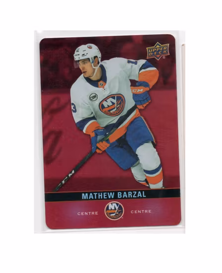 2019-20 Upper Deck Tim Hortons Red Die Cuts #DC32 Mathew Barzal (15-X49-ISLANDERS)