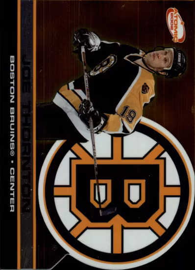 2001-02 Atomic #9 Joe Thornton (5-X355-BRUINS)