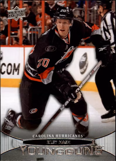 2011-12 Upper Deck #460 Riley Nash YG RC (25-50x1-HURRICANES) (3)