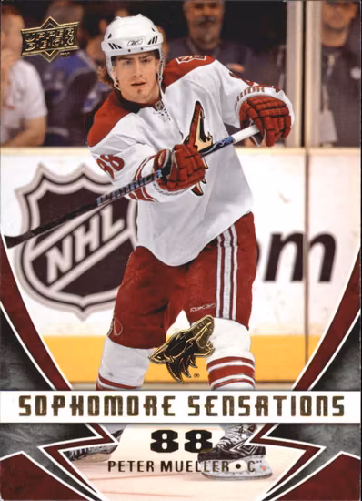 2008-09 Upper Deck Sophomore Sensations #SS6 Peter Mueller (10-110x5-COYOTES)