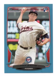 2013 Bowman Draft Blue #22 Kyle Gibson (15-327x3-MLBTWINS)