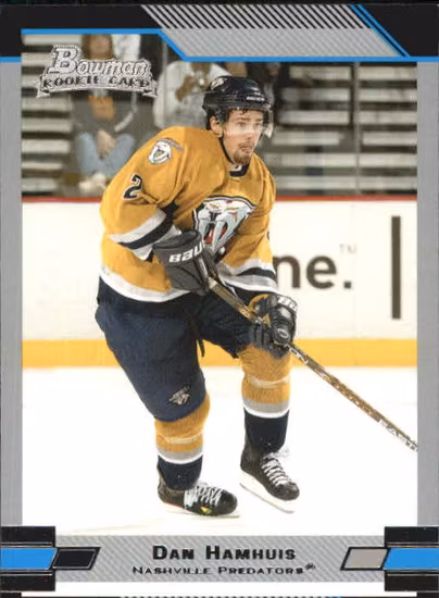 2003-04 Bowman #118 Dan Hamhuis RC (10-400x7-PREDATORS)