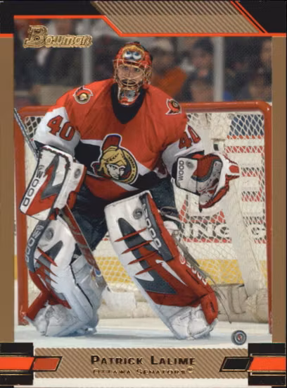 2003-04 Bowman Gold #70 Patrick Lalime (12-363x8-SENATORS)