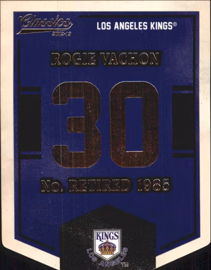 2012-13 Classics Signatures Banner Numbers #39 Rogie Vachon (25-379x5-NHLKINGS) (3)