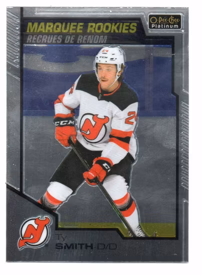 2020-21 O-Pee-Chee Platinum #193 Ty Smith RC (20-C6-DEVILS)