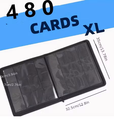 EXTRA STOR PÄRM MED PLATS FÖR 480 KORT *BLUE/BLÅ*