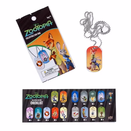 2016 Upper Deck Zootopia Collectible Dog Tags (Löspaket)