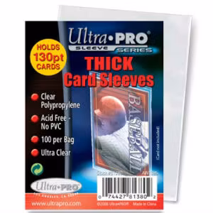 Ultra Pro Card Sleeves for Thick cards (fits up to 180pt) (100-pack)