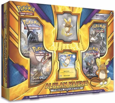 Pokemon Alolan Raichu Figure Collection Box