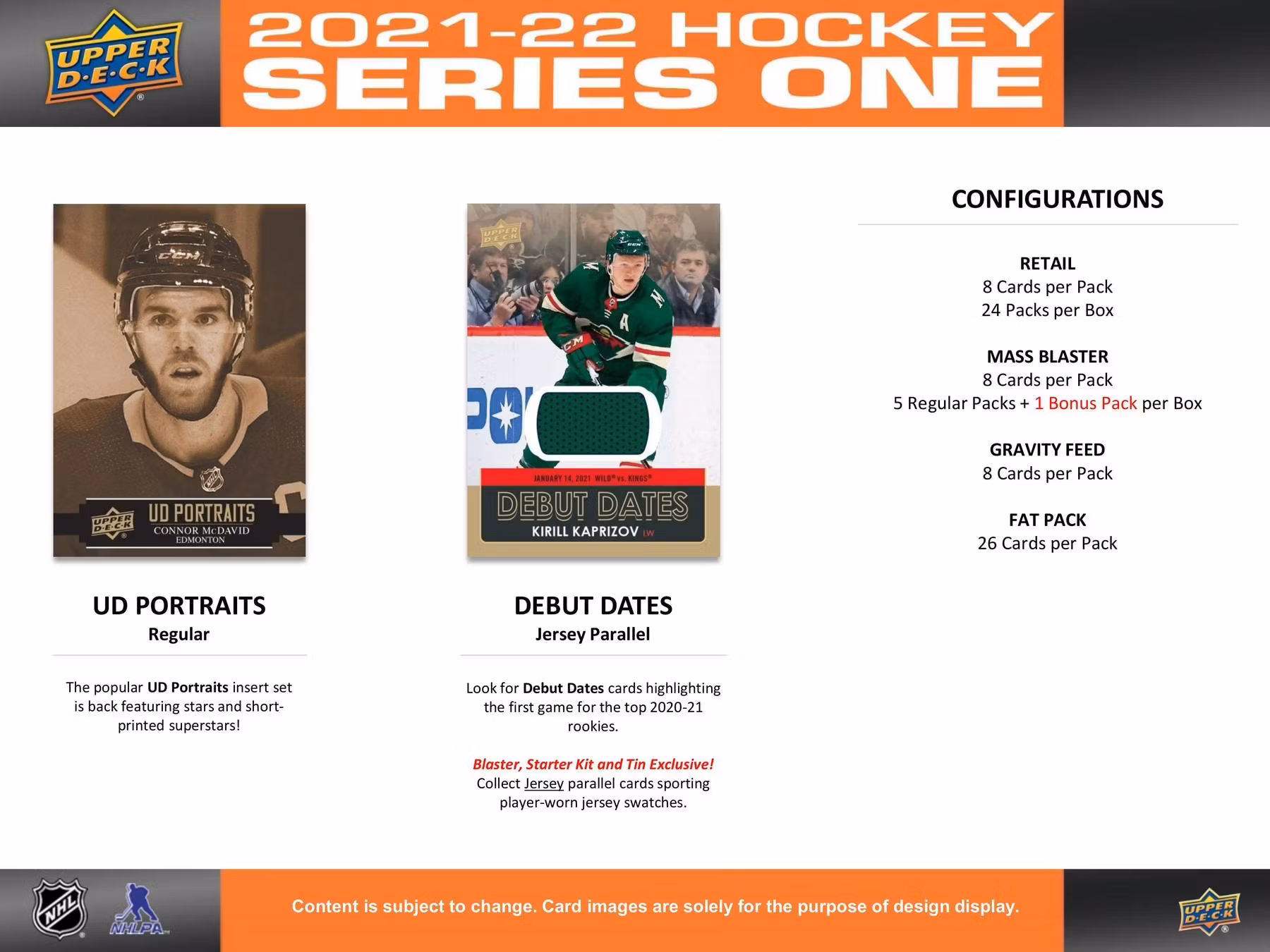 2021-22 Upper Deck Series 1 (Retail Tin/Plåtlåda)