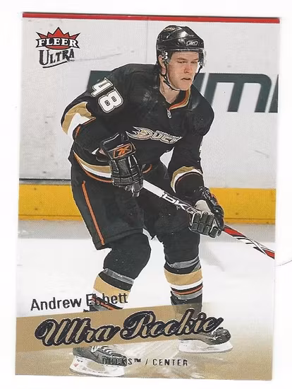 2008-09 Ultra #224 Andrew Ebbett RC (12-X109-DUCKS)