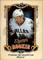 2008-09 Upper Deck Champ's #199 Fabian Brunnstrom RC (15-D4-NHLSTARS)