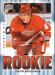 2008-09 Upper Deck MVP #328 Justin Abdelkader RC (20-D10-RED WINGS)