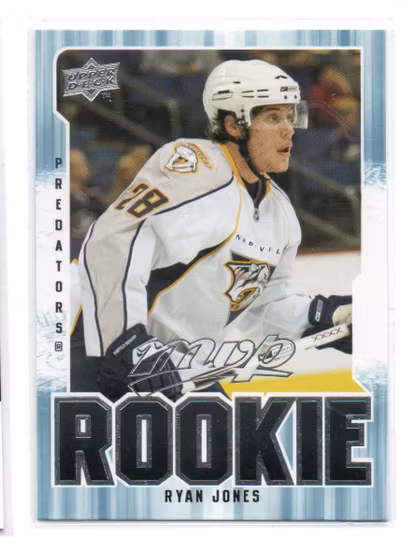 2008-09 Upper Deck MVP #371 Ryan Jones RC (12-X275-PREDATORS)