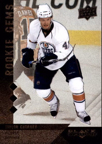 2009-10 Black Diamond #168 Taylor Chorney RC (20-X277-OILERS) (3)