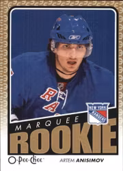 2009-10 O-Pee-Chee #547 Artem Anisimov RC (12-X268-RANGERS)