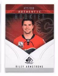 2009-10 SP Game Used #121 Riley Armstrong RC (20-X283-FLAMES)