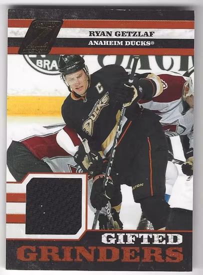 2010-11 Zenith Gifted Grinders Scraps Jerseys #12 Ryan Getzlaf (60-X98-DUCKS)