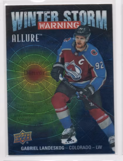2019-20 Upper Deck Allure Winter Storm Warning #WSW4 Gabriel Landeskog (12-X284-AVALANCHE)