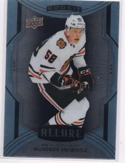2020-21 Upper Deck Allure #141 MacKenzie Entwistle SP RC (12-X284-BLACKHAWKS)