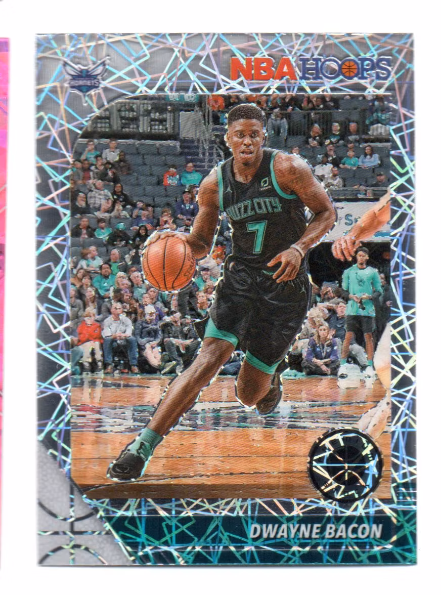 2019-20 Hoops Premium Stock Prizms Silver Laser #24 Dwayne Bacon (15-X286-NBAHORNETS)